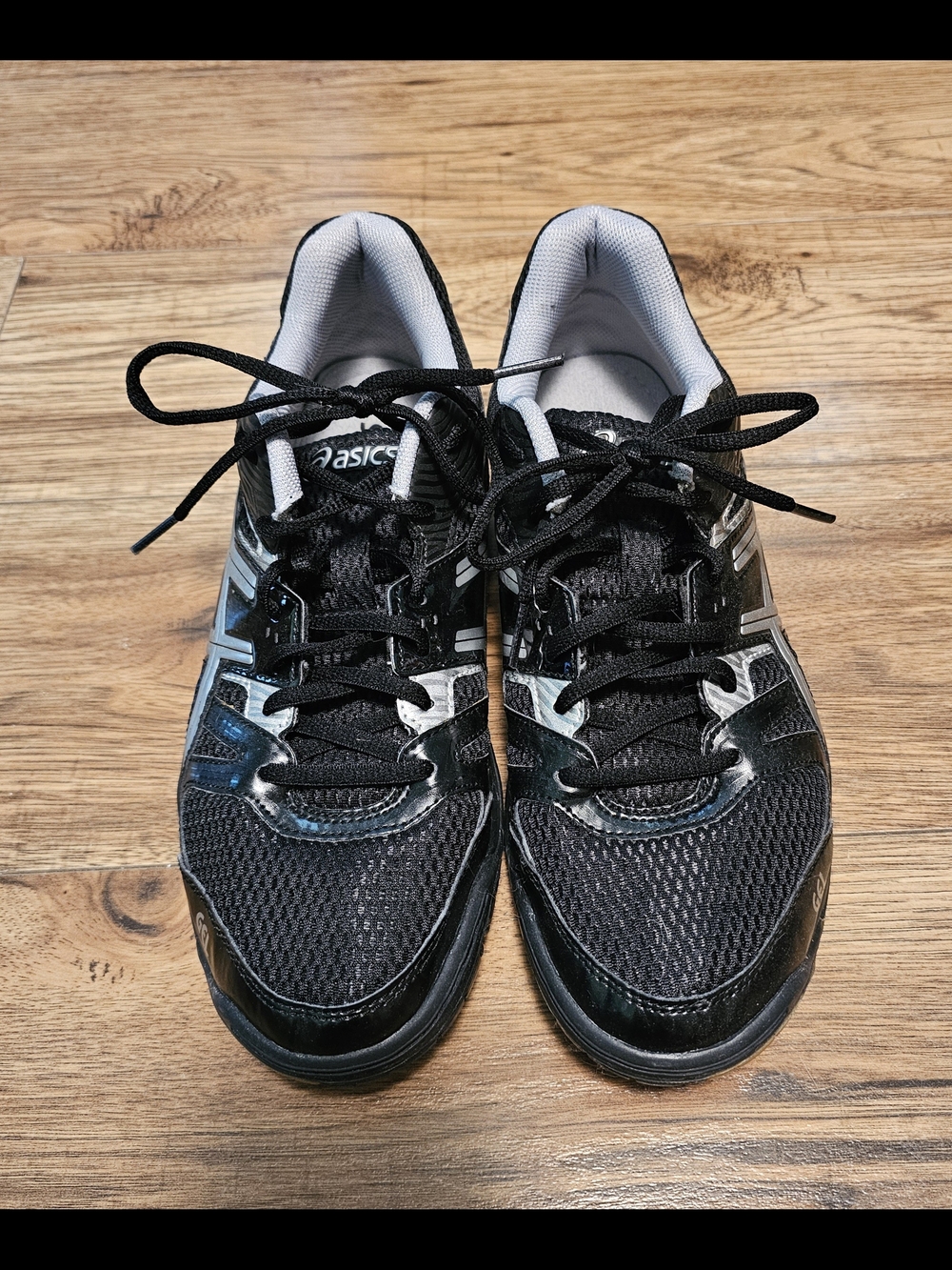 Asics Black and Silver Shoes